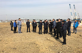 公司高管调研重点项目建设情况